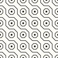 Vector Geometric Abstract Seamless Monochrome Pattern Texture Repeating Background
