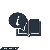 ilustración de vector de logotipo de icono de información. plantilla de símbolo de signo de información para la colección de diseño gráfico y web