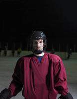 hockey player portrait photo