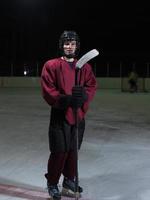 hockey player portrait photo