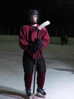 hockey player portrait photo