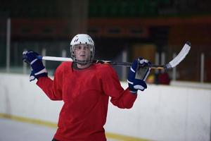 ice hockey player portrait photo