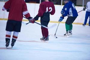 jugadores de hockey sobre hielo foto