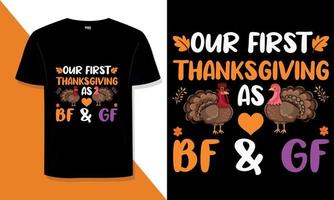 Thanksgiving t shirt design Do you need a thanksgiving typography t shirt design for a t shirt for your print on demand store vector