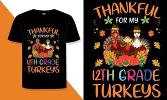 Thanksgiving t shirt design Do you need a thanksgiving typography t shirt design for a t shirt for your print on demand store vector