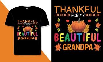 Thanksgiving t shirt design Do you need a thanksgiving typography t shirt design for a t shirt for your print on demand store vector