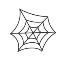 diseño de icono de telaraña. feliz concepto de halloween. ilustración vectorial plana aislada sobre fondo blanco vector