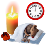 petite souris dort png