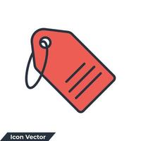 ilustración de vector de logotipo de icono de etiqueta de precio. plantilla de símbolo de etiqueta de etiqueta para la colección de diseño gráfico y web