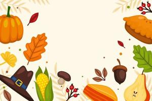 Thanksgiving Background Template vector