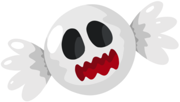 niedlicher Cartoon bunter Halloween-Süßigkeits-Boo-Geist png