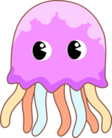 carino cartone animato mare animale Medusa personaggio