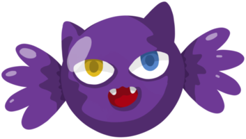 gato de doces de halloween colorido bonito dos desenhos animados png