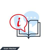 info icon logo vector illustration. Information Sign symbol template for graphic and web design collection