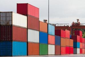 Containers in Port photo