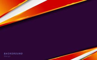 Geometric abstract orange purple elegant background design vector