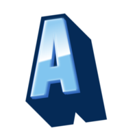 3d un' lettera testo png