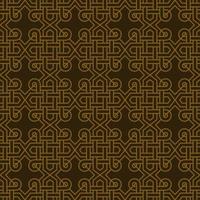 Brown Celtic Knots Inspired Seamless Pattern Design vector