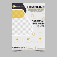 Business letterhead template corporate flyer design vector