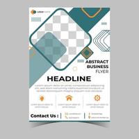 Business letterhead template corporate flyer design vector