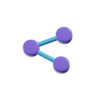 Condividere essenziale 3d icona illustrazioni png