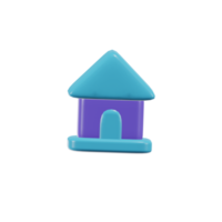 Haus wesentliche 3D-Icon-Illustrationen png