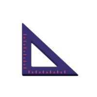 dreieck lineal bildung 3d-illustrationen png