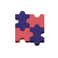 puzzle éducation illustrations 3d png