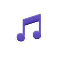 muziek- essentieel 3d icoon illustraties png