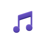 Ilustraciones de icono musica 3d png