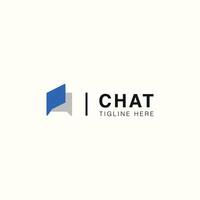 logotipo de chat ui ux diseño de producto, logotipo de chat de aplicación vector