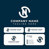 Letter SN Logo, suitable for any business with SN or NS initials. vector