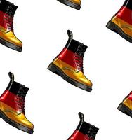 pattern boots german flag