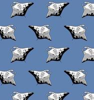 stingray pattern vector