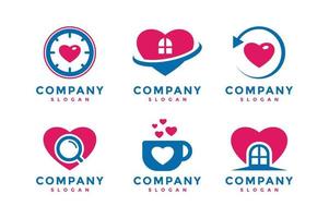 Love bundle logo vector