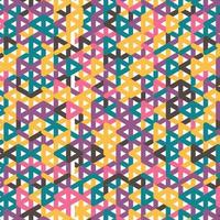 An abstract geometric fashion pattern. Colorful seamless pattern vector