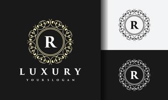 Letter r luxury abstract logo vector