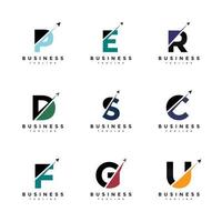 Initial letter up fly bundle logo vector