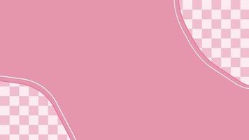 Aesthetic minimal cute pink with round checkers, checkerboard decoration backdrop illustration, perfect for wallpaper, backdrop, postcard, background, banner vector