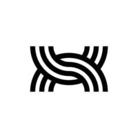 modern letter X monogram logo design vector