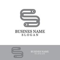 logotipo de la letra s corporativa empresarial vector