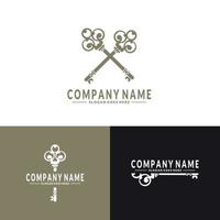 Key logo. for House Estate business logo design vector