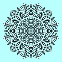 abstract round decoration soft color mandala art vector design element
