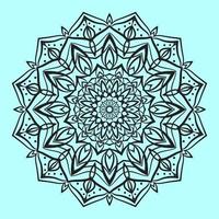 elemento de diseño de vector de arte de mandala de color suave de decoración redonda abstracta