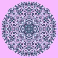 Mandala art circular trippy round decorative design for web or print element vector