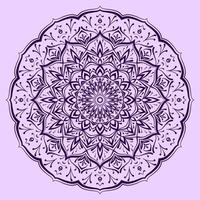 abstract round decoration soft color mandala art vector design for web or print element