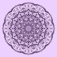 diseño de vector de arte de mandala de color suave de decoración redonda abstracta para web o elemento de impresión