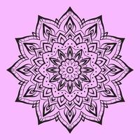 abstract mandala art with youth and soft color circular decoration for web or print vector design element