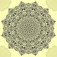 Mandala art circular trippy round decorative design for web or print element vector