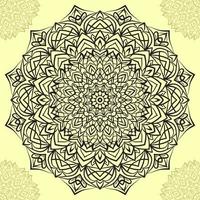 Mandala art circular trippy round decorative design for web or print element vector